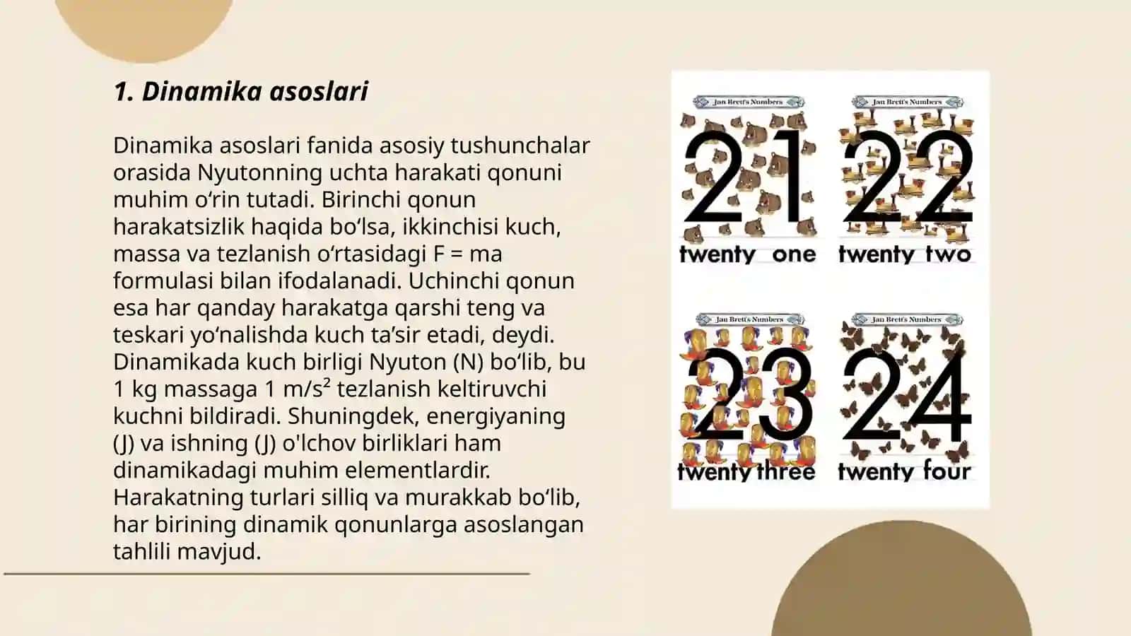 Sistemaning erkinlik darajasi soni. Bog‘lanishlarning reaksiyalari. Planetalar harakati: butun olam tortishish qonuni 3