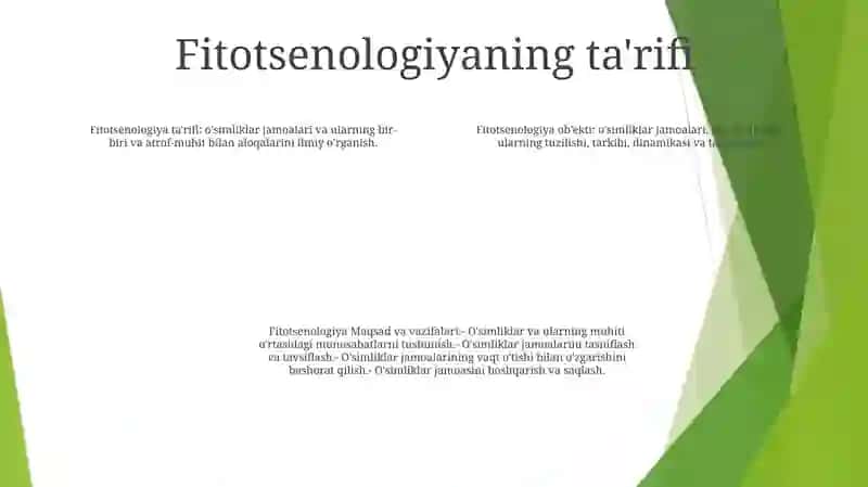 Fitosotsiologiya Fani Haqida Tushuncha 3