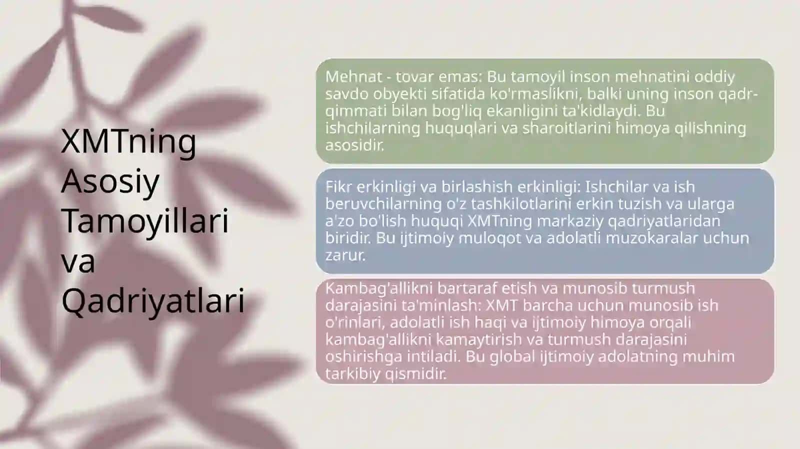 Xalqaro Mehnat Tashkiloti (XMT): Global Mehnat Standartlari va Ijtimoiy Adolat Po'latlari 3