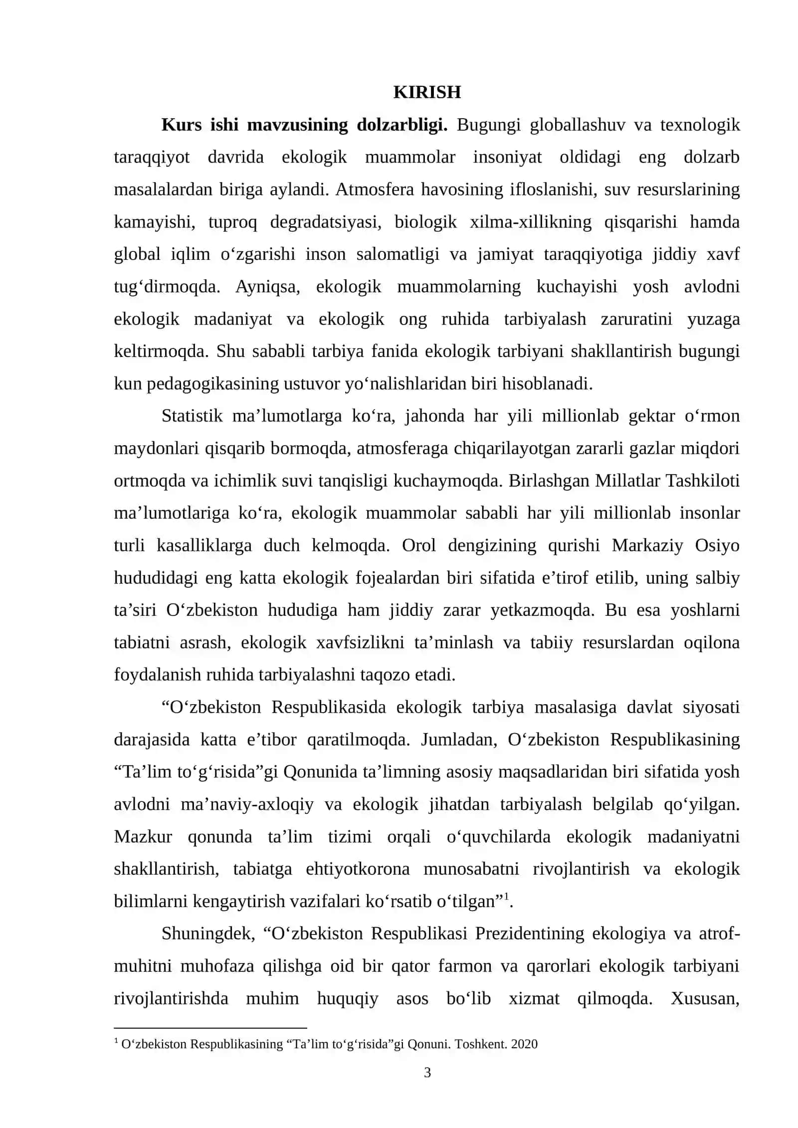 Tarbiya fanida ekologik tarbiyani shakllantirish 3