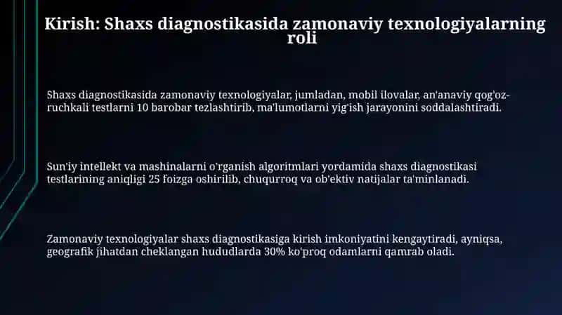 Psixologiyada shaxs diagnostikasida zamonaviy texnologiyalar va mobil ilovalardan foydalanish 3