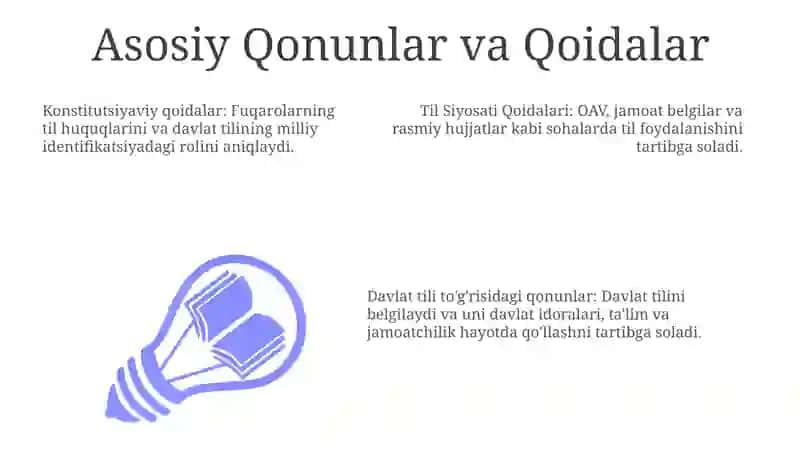 Davlat tilini rivojlantirish yo'lida qabul qilingan qonunlar tahlili 3