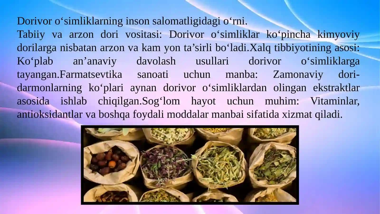 Dorivor o‘simliklarni himoya qilish va ulardan oqilona foydalanish 3