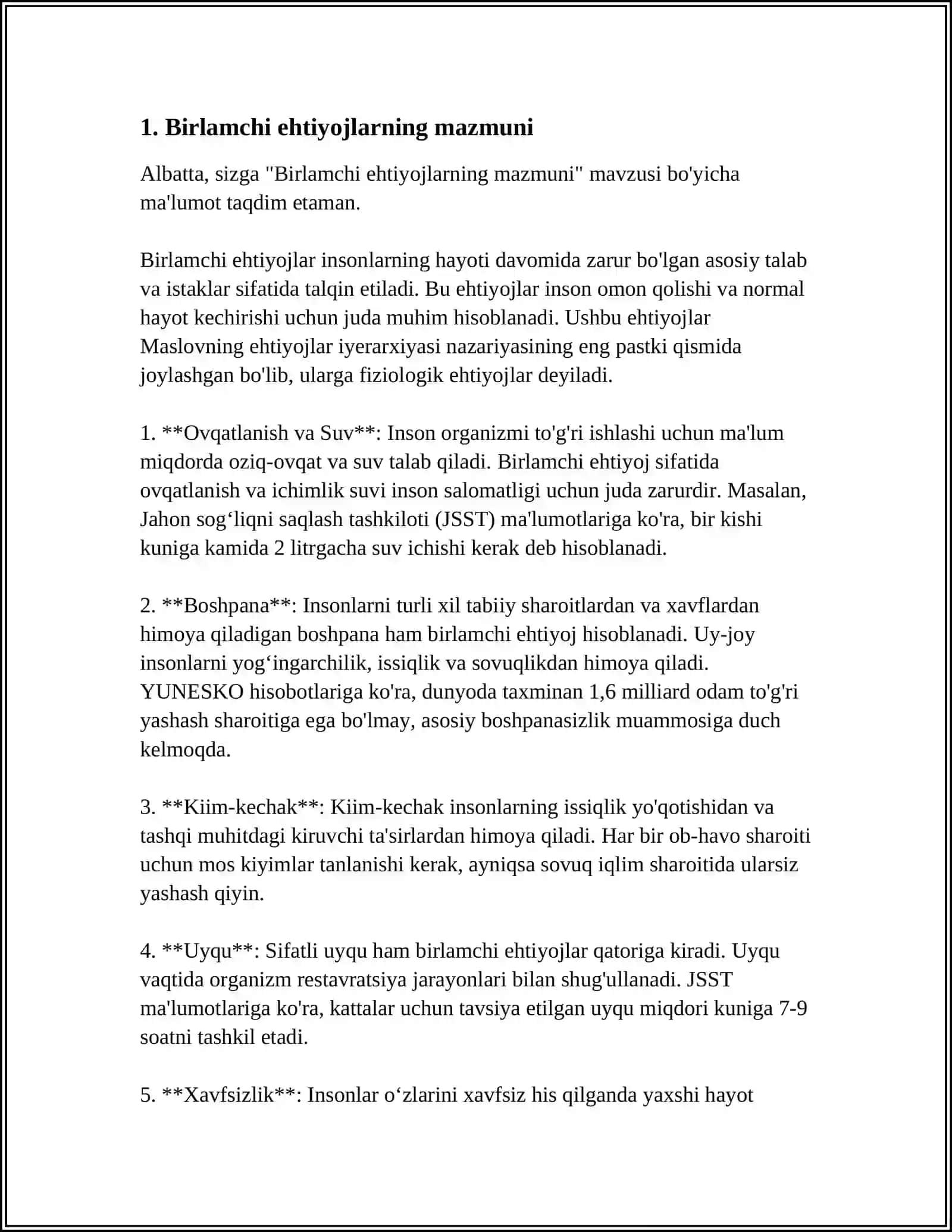BIRLAMCHI VA IKKILAMCHI EHTIYOJLAR. EHTIYOJ VA MOTIVLASHTIRISH HULQI. EHTIYOJ ORQALI QIZIQTIRISH 3