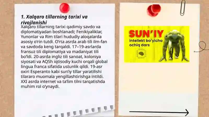 Xalqaro va suniy tillar 3
