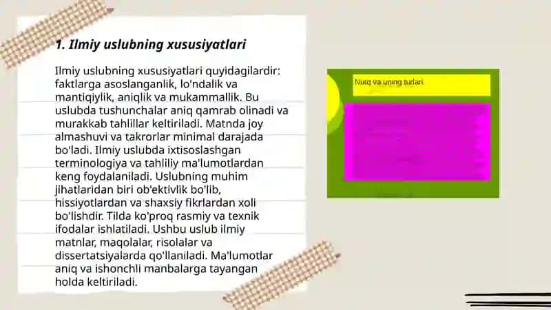 Ilmiy uslubga doir materiallardan foydalanib koʻrpus yaratish 3