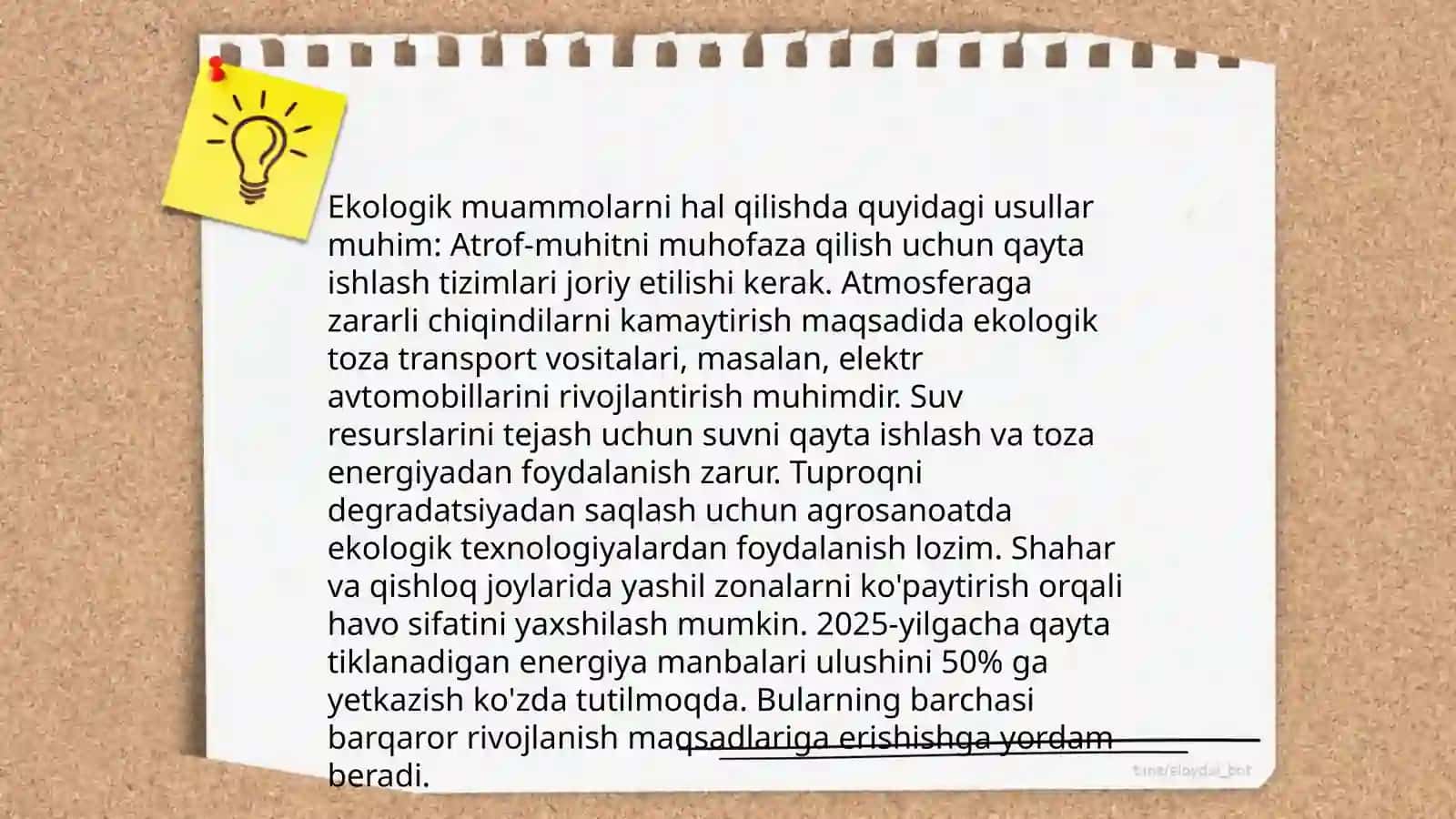 Ekologiya, tabiatni muhofaza qilish va iqtisodiyot 3