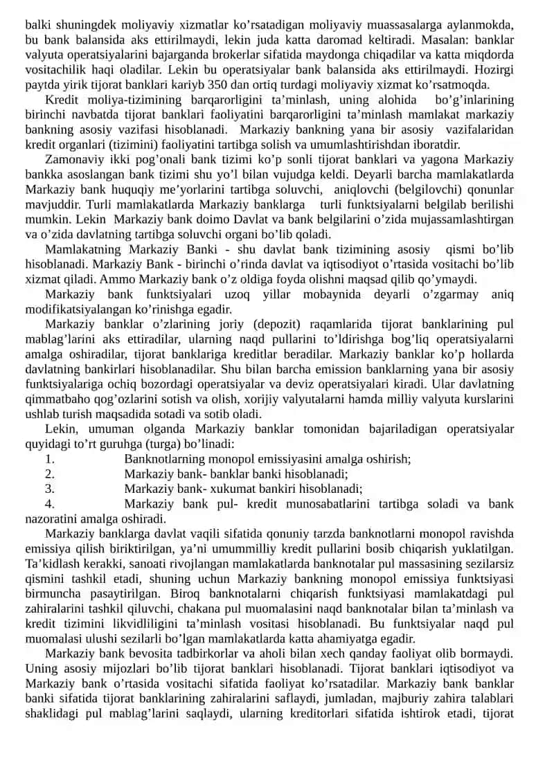 Moliya pul kredit tizimi 3