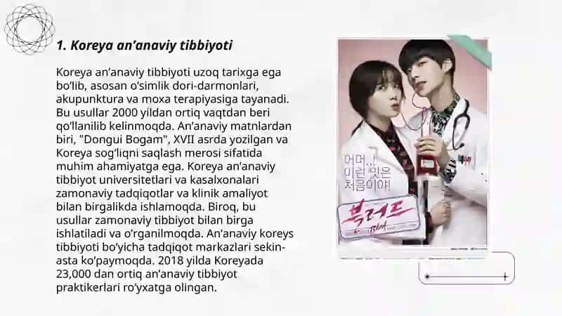 Koreya tibbiyoti 3