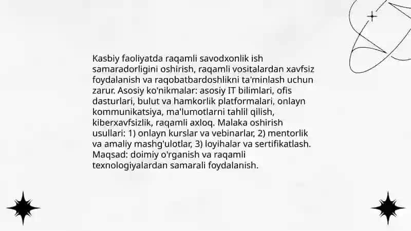 Kasbiy faoliyatda zamonaviy axborot va komunikatsiya texnologiyalaridan foydalanish 3