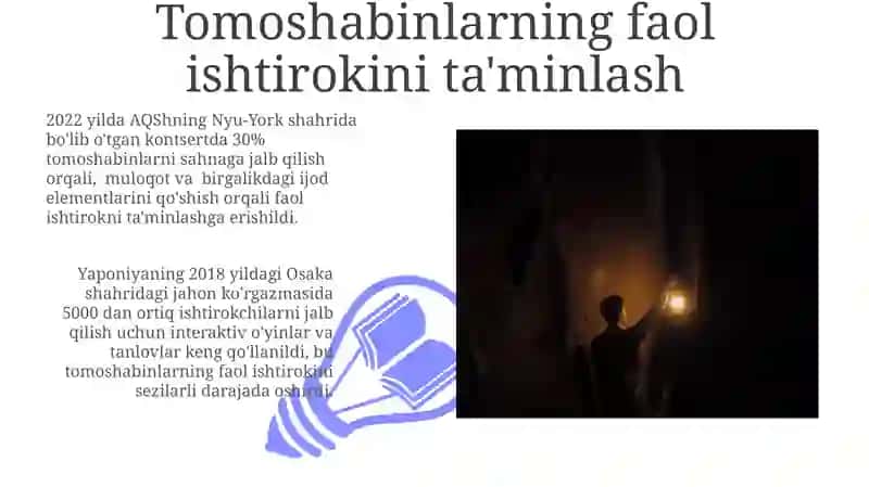 Chet el tajribalari: Tomoshabinlar bilan ishlash 3