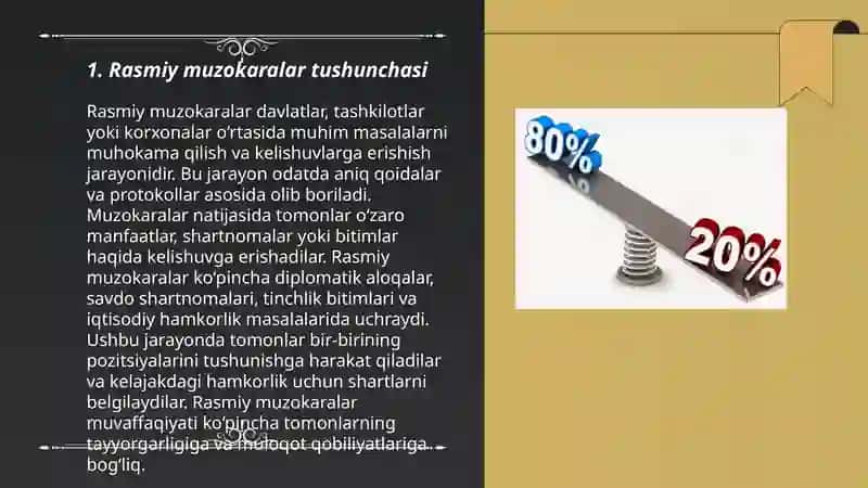 Rasmiy muzokaralar olib borish qoidalari va axloqi 3
