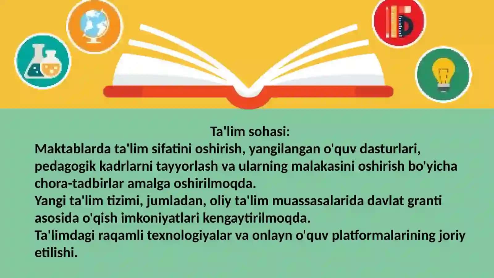 O'zbekiston Respublikasida ijtimoiy sohadagi islohotlar 3