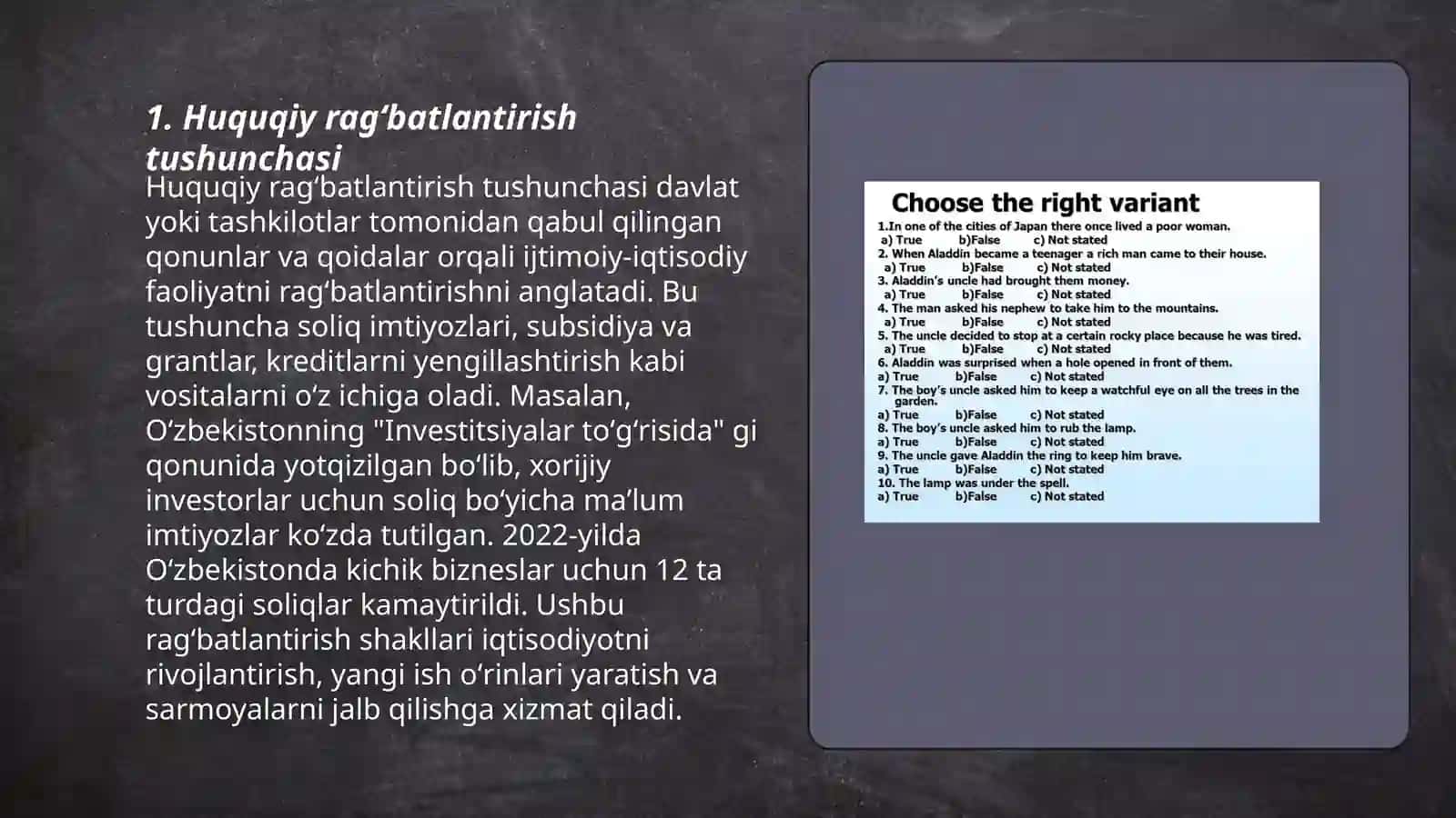 Huquqiy ragʻbatlantirish tushunchasi 3