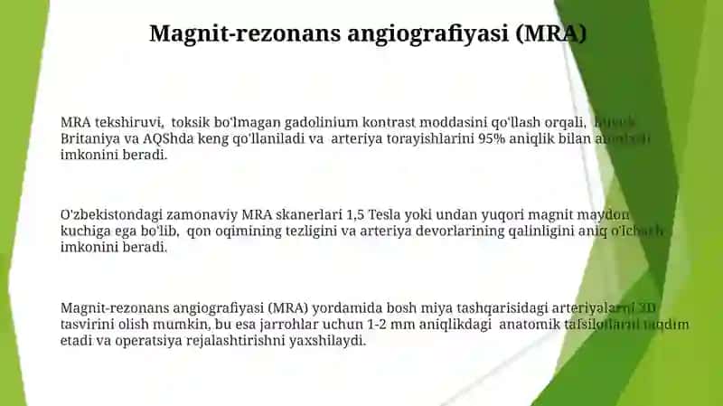 Ekstrakranial arteriyalarni diagnostika va davolashdagi zamonaviy usullar 3
