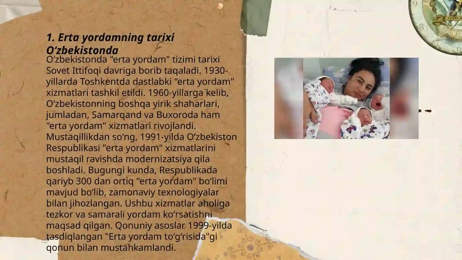 Oʻzbekistonda ilk yoshdagi bolalarga erta yordamning yuzaga kelishi va rivojlanishi Abdusalomova Shohodat 3