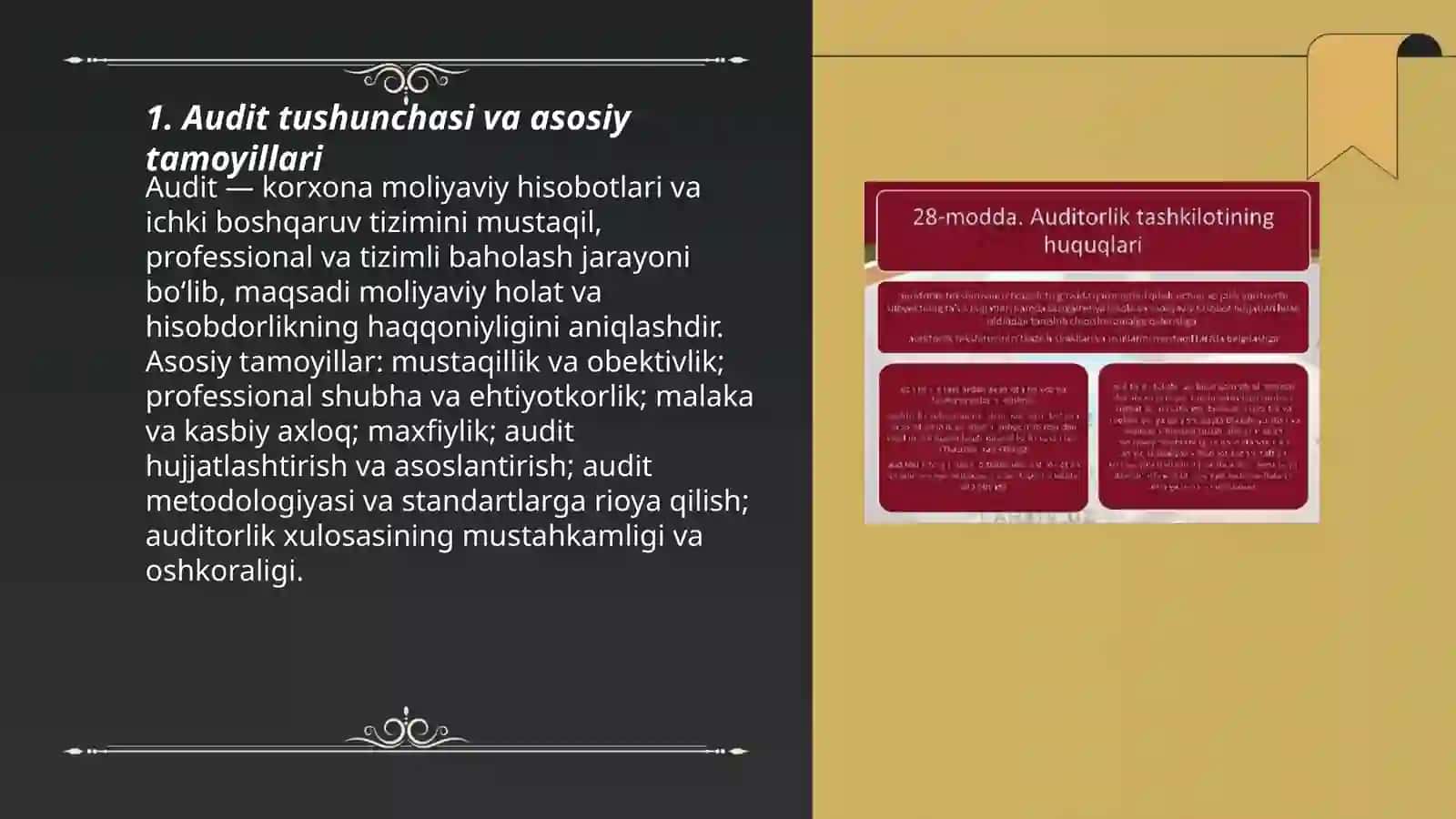 Korxona faoliyati auditining tashkil etish va huquqiy asoslari 3