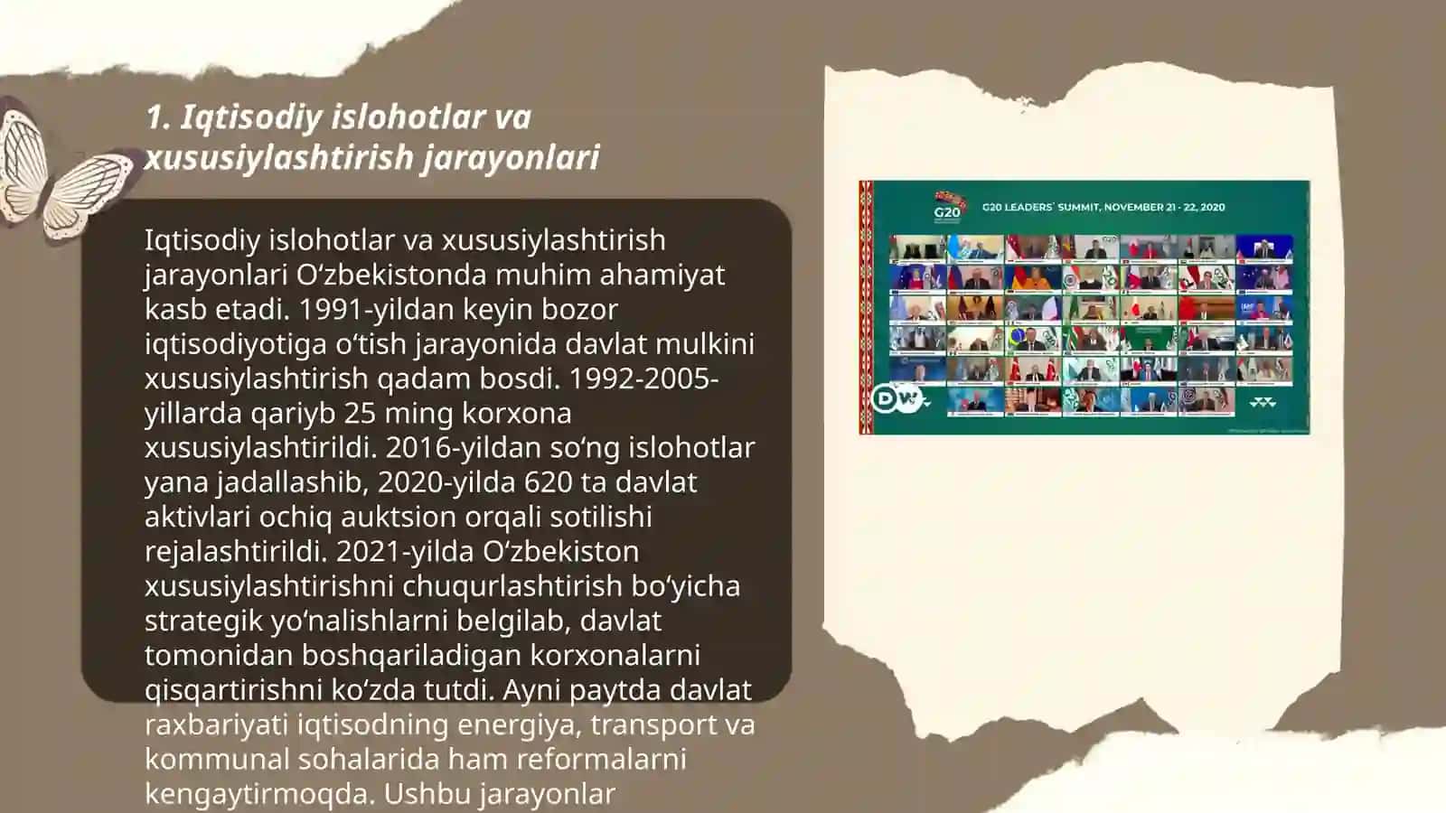 Iqtisodiy islohotlar va xususiylashtirish jarayonlari 3