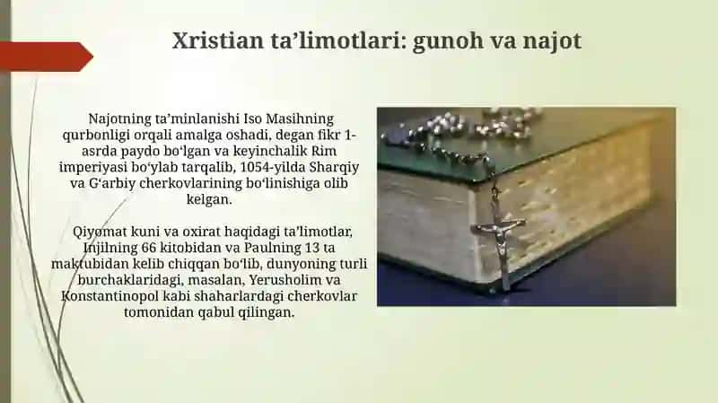 Xristian taʼlimotlari 3