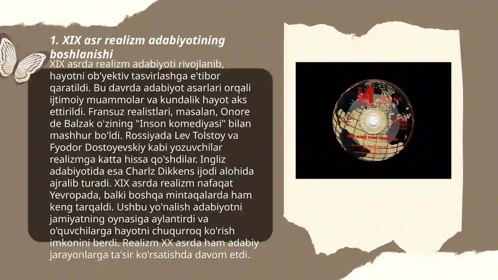 XIX - XX asr Jahon Realistik Adabiyoti 3