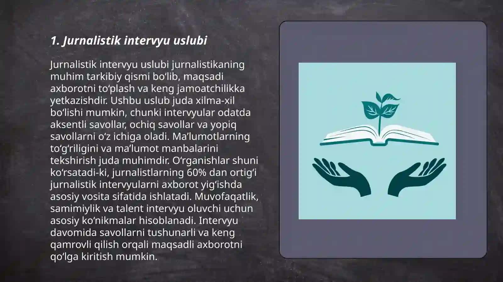 Jurnalistik intervyu uslubi 3