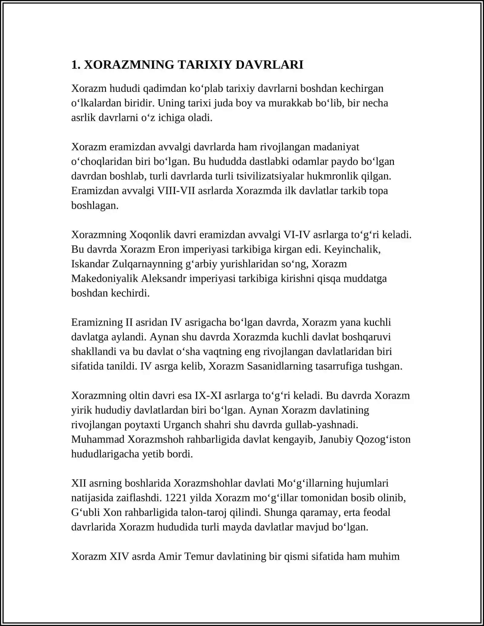 XORAZMSHOHLAR DAVRI TARIXIY GEOGRAFIYASI 3
