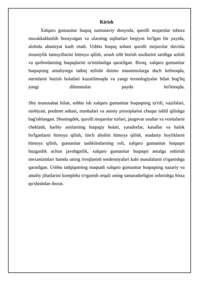 Xalqaro gumanitar huquq: ta'rif, vazifalar va mohiyat 3