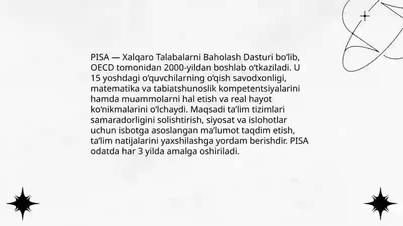 PISA tadqiqoti 3