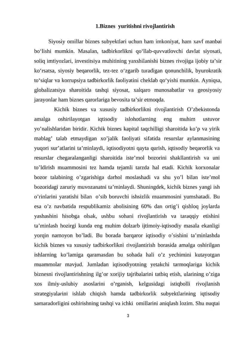 Biznesni yuritishda siyosiy omillar 3