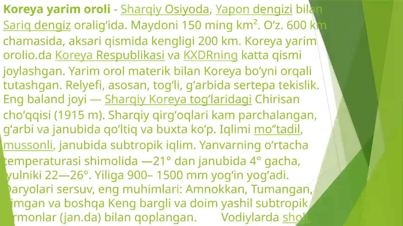 KOREYA YARM OROLIDAGI IQTISODIY KOMPLIKISLARNING RIVOJLANISH TARIXI 3