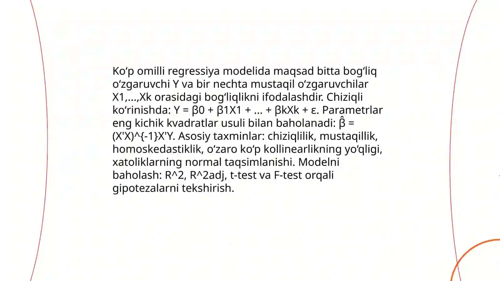 Koʻp omilli regressiya tahlili va uning qoʻllanish sohasi 3