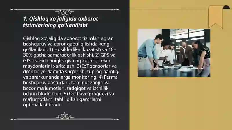 Iqtisodiyotning turli tarmoqlarida axborot tizimlarini qo'llanilish 3