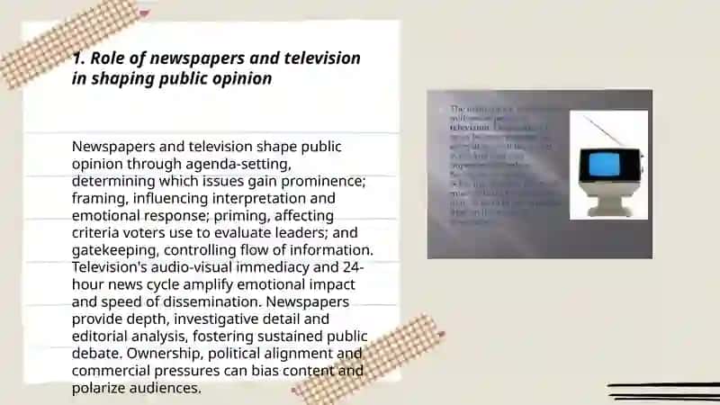 Newspapers and television 3