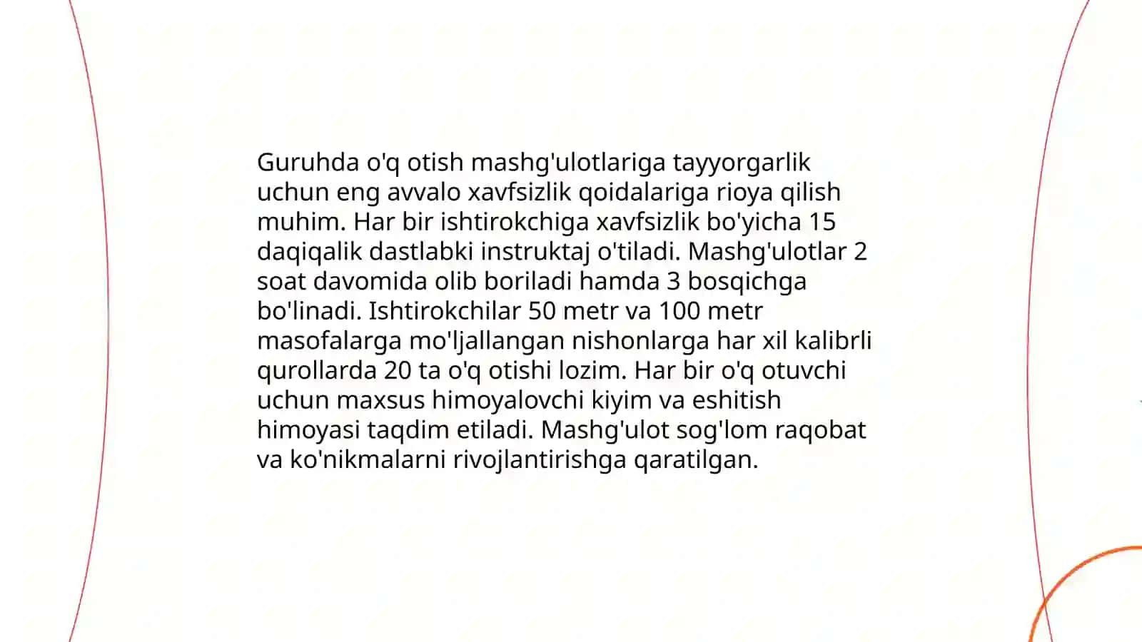 Guruhda o'q otish mashiqlarini tashkillashtirish 3