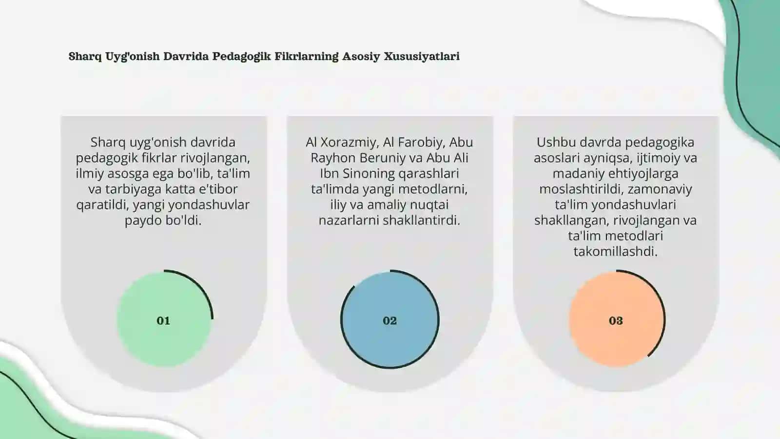 Sharq uyģonish davrida pedagogik fkirlar taraqqiyoti 3
