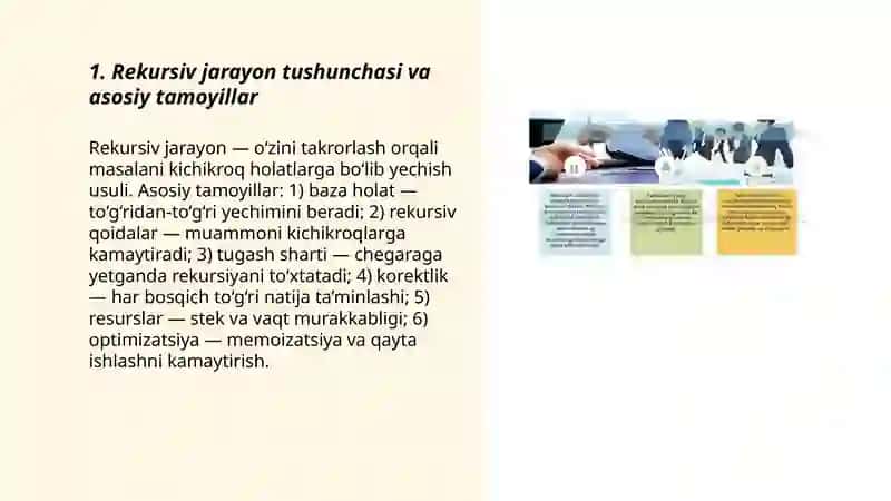 Rekursiv jarayonlarni tashkil etish 3