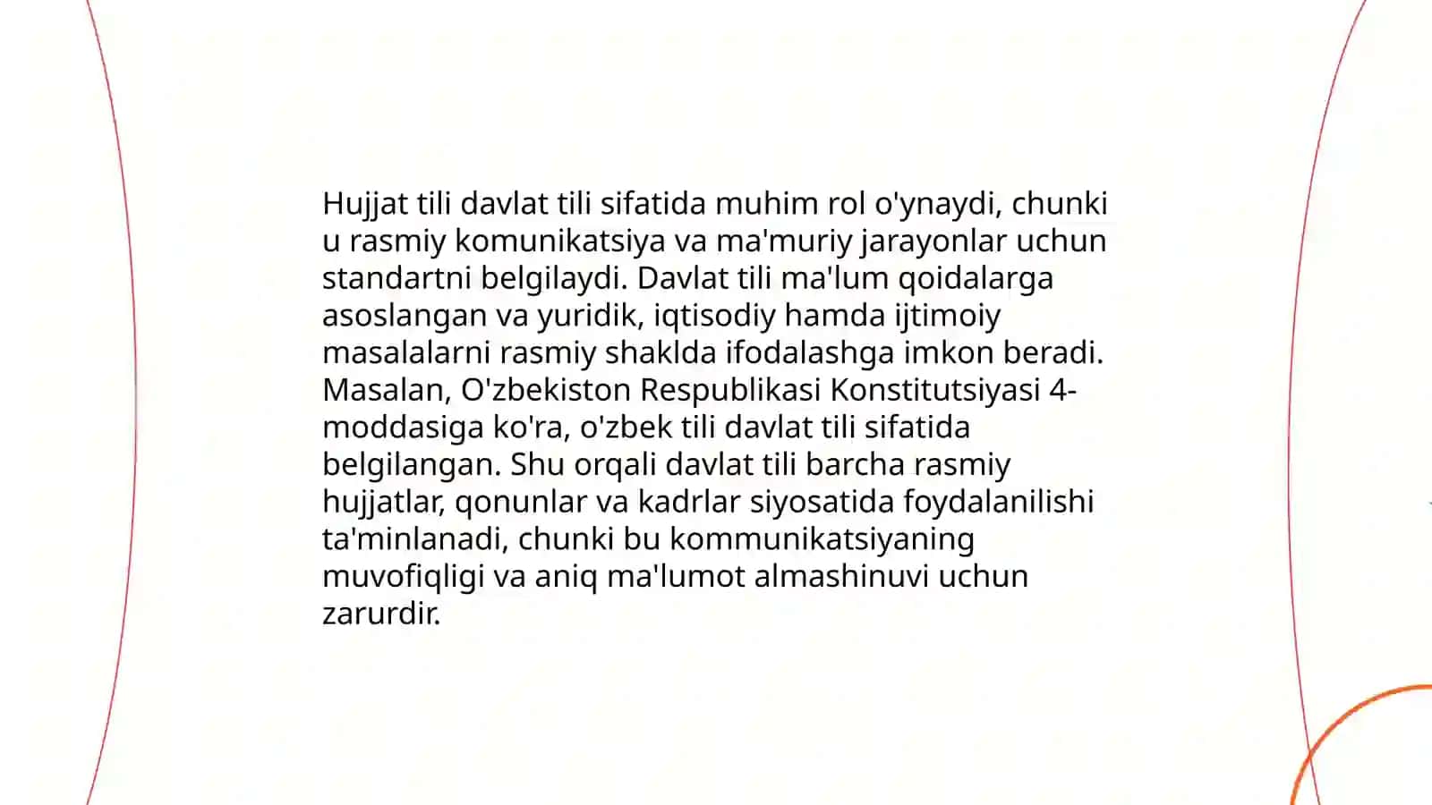 Hujjat tilini oʻzbeklashtirishda qaratilgan islohatlar 3