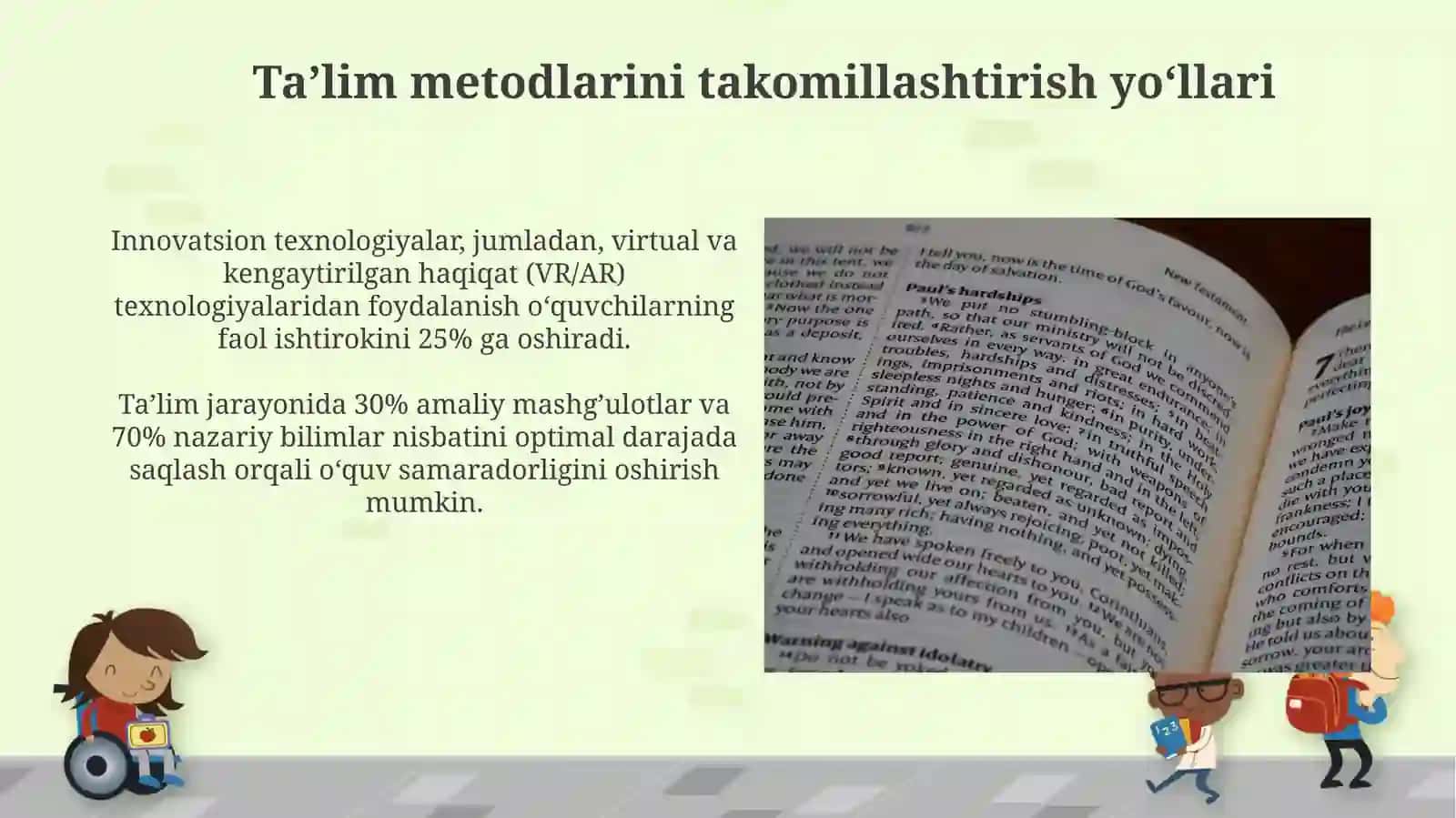 Ta’lim metodlarini takomillashtirish yo‘llari 3