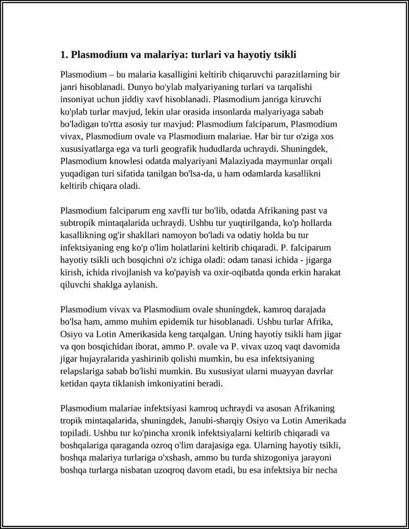 ODAMDA PARAZITLIK QILUVCHI SODDA HAYVONLAR 3