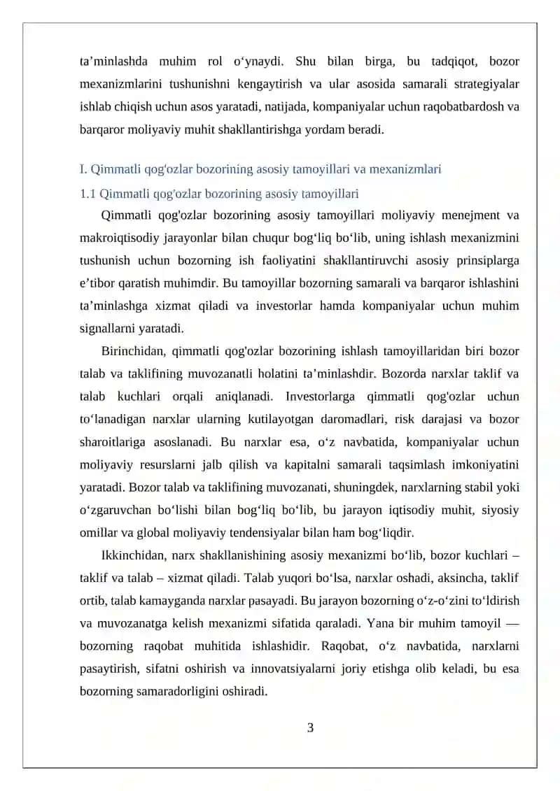Qimmatli qog'ozlarining mohiyati va shakllari 3