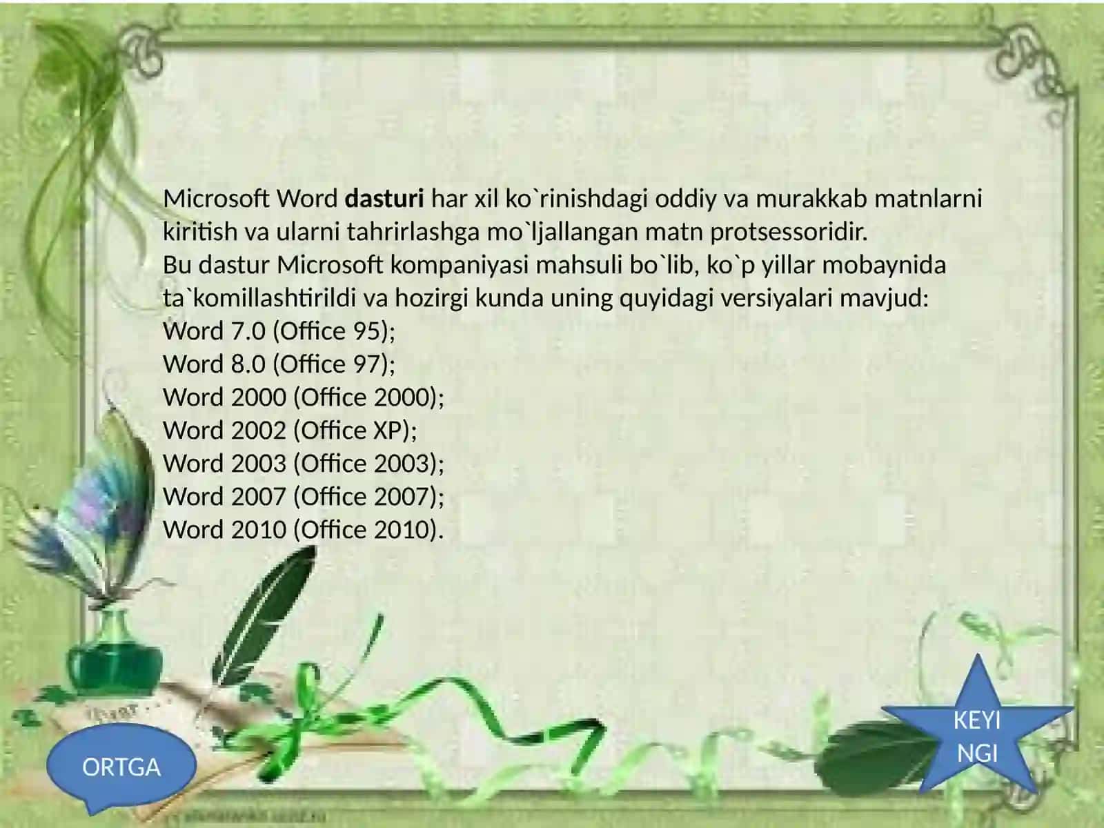 MICROSOFT WORD MATN MUHARRIRI 3