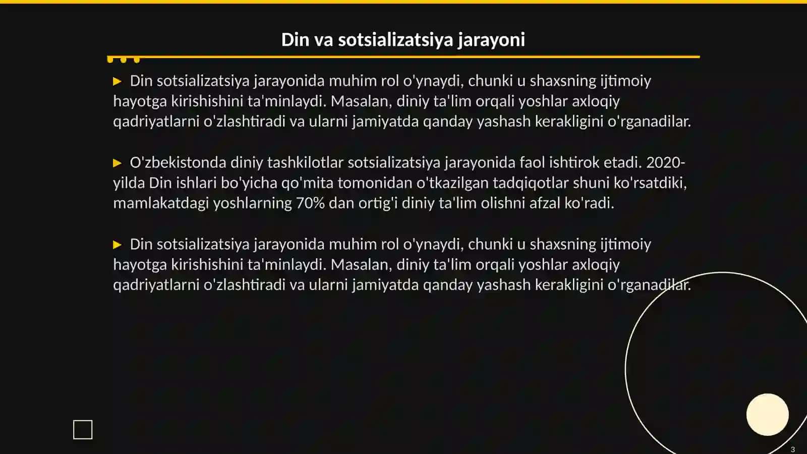 Din va sotsializatsiya jarayoni 3
