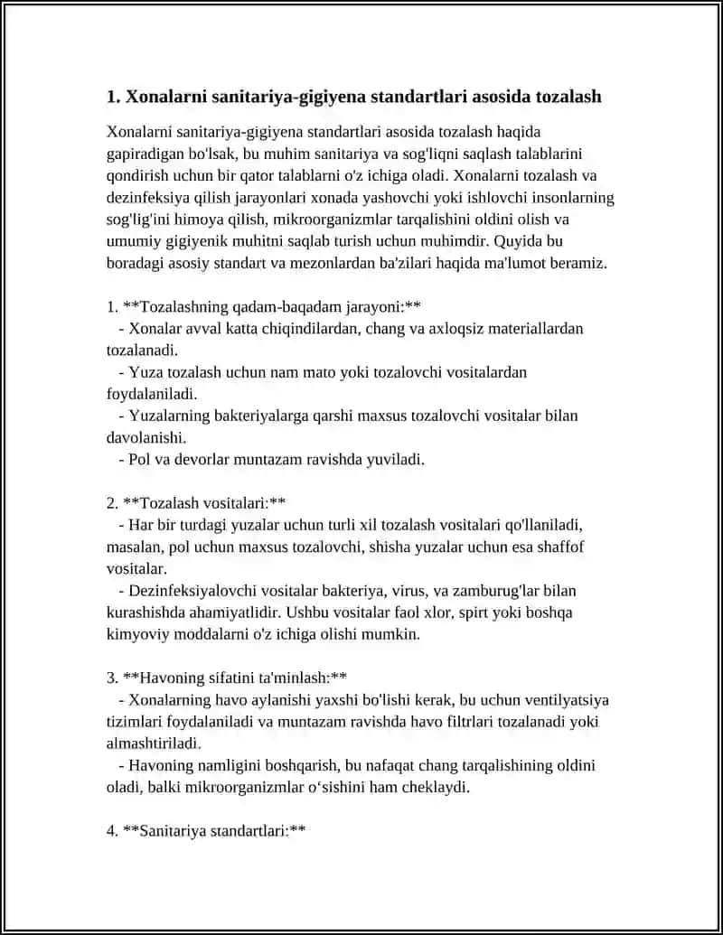 REFERAT Mavzu: TIBBIY SHIFOXONADA INSHOOTLARNI TOZALASH TURLARI 3