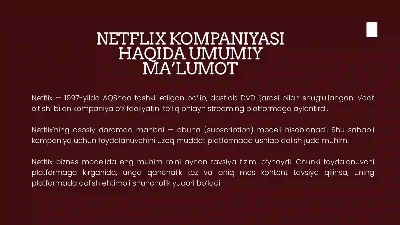 Netflix: Big Data asosida tavsiyatizimini takomillashtirish 3