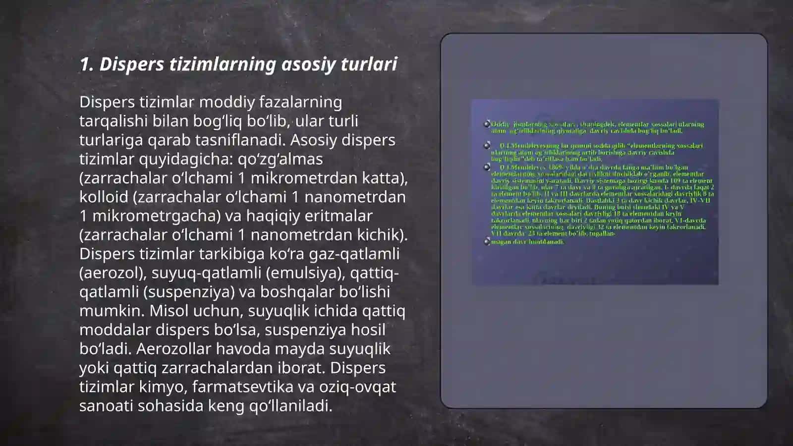 Dag'al dispers sistemalarning xossalari va ularni tibbiyot va farmokologiyadagi ahamiyati 3