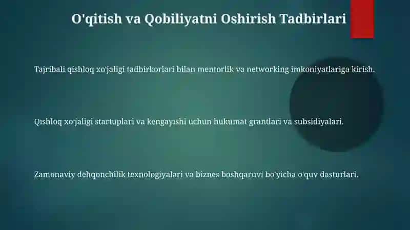 Qishloq xõjaligida tadbirkorlikni davlat tomonidan qõllab quvvatlash chora tadbirlari 3