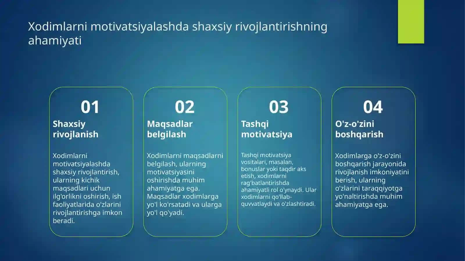 Xodimlarmotivatsiyasiborasidagihozirgizamonmuammolari 3