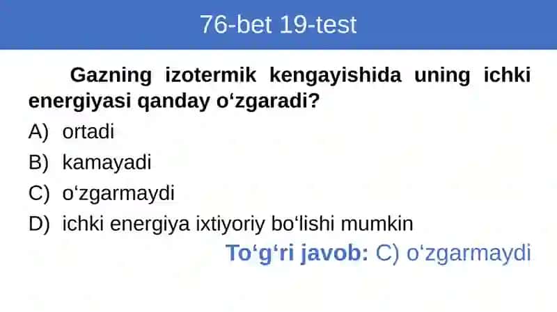 Issiqlik jarayonlarining qaytmasligi. Termodinamikaning 2-qonuni 3