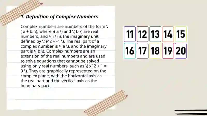 Complex numbers 3
