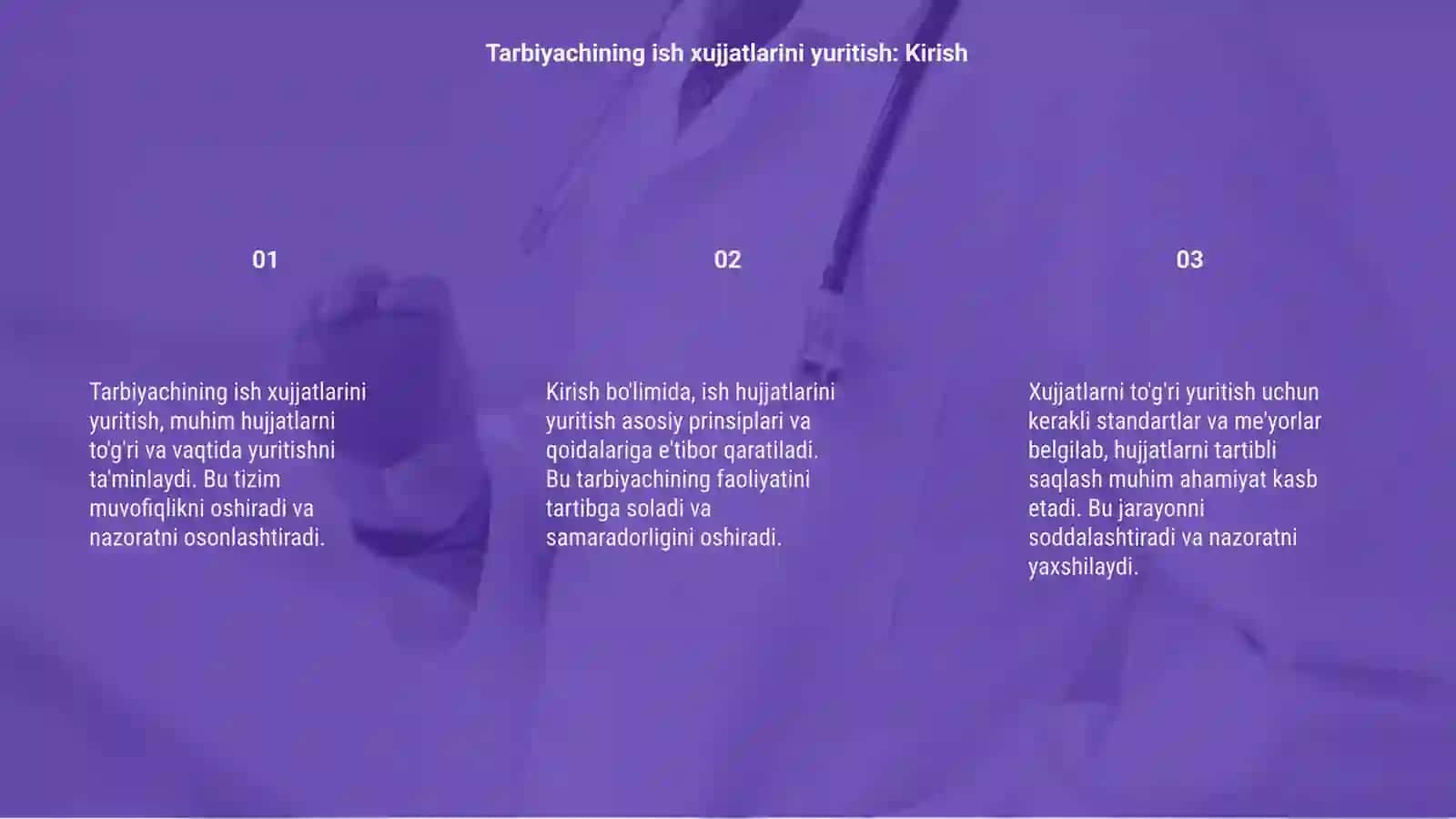 Tarbiyachining ish xujjatlarini yuritish 3
